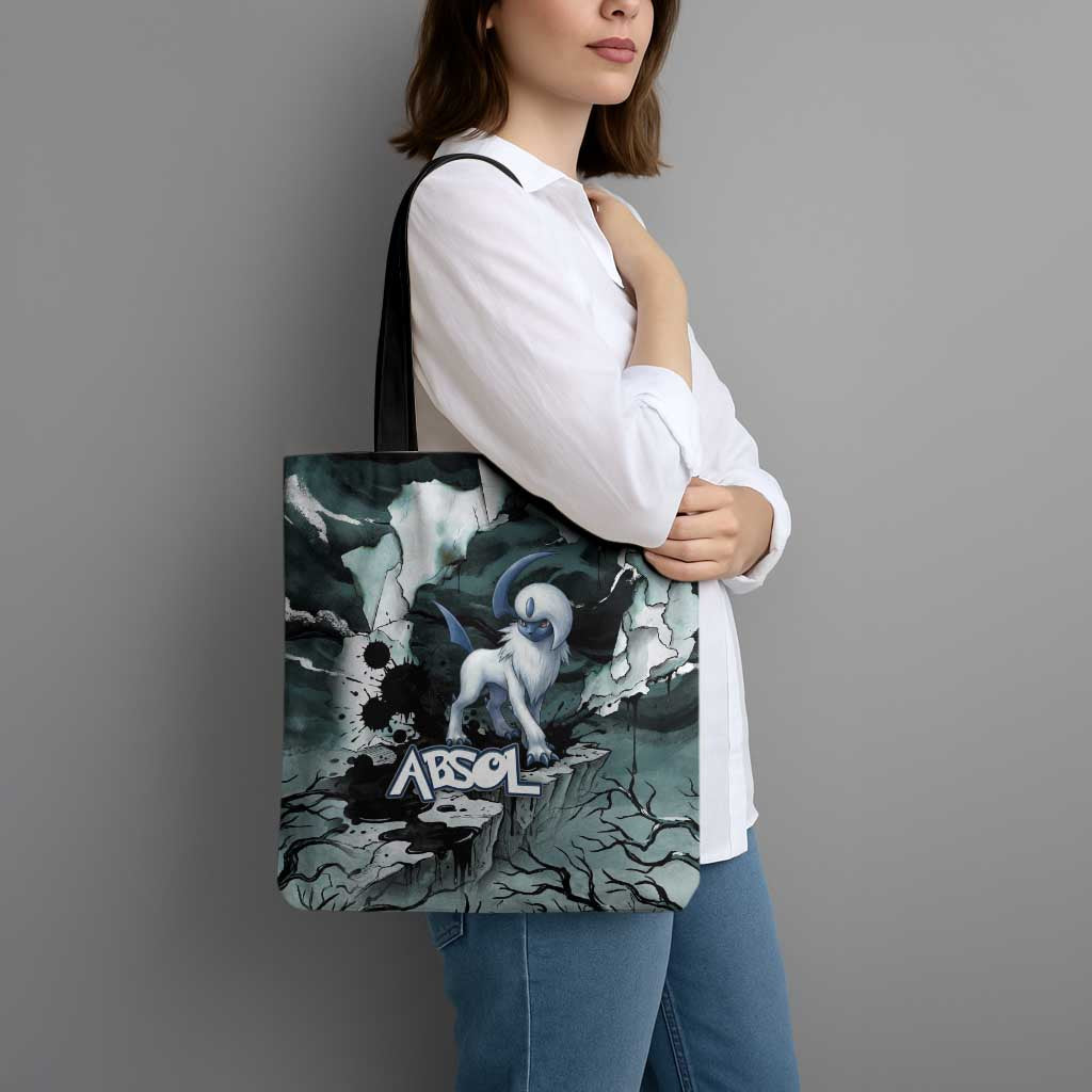 Absol Tote Bag Gothic Apocalypse Ink Art