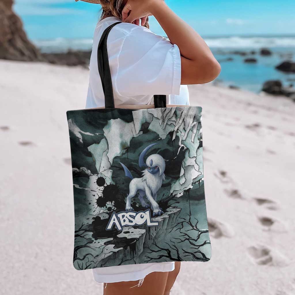 Absol Tote Bag Gothic Apocalypse Ink Art