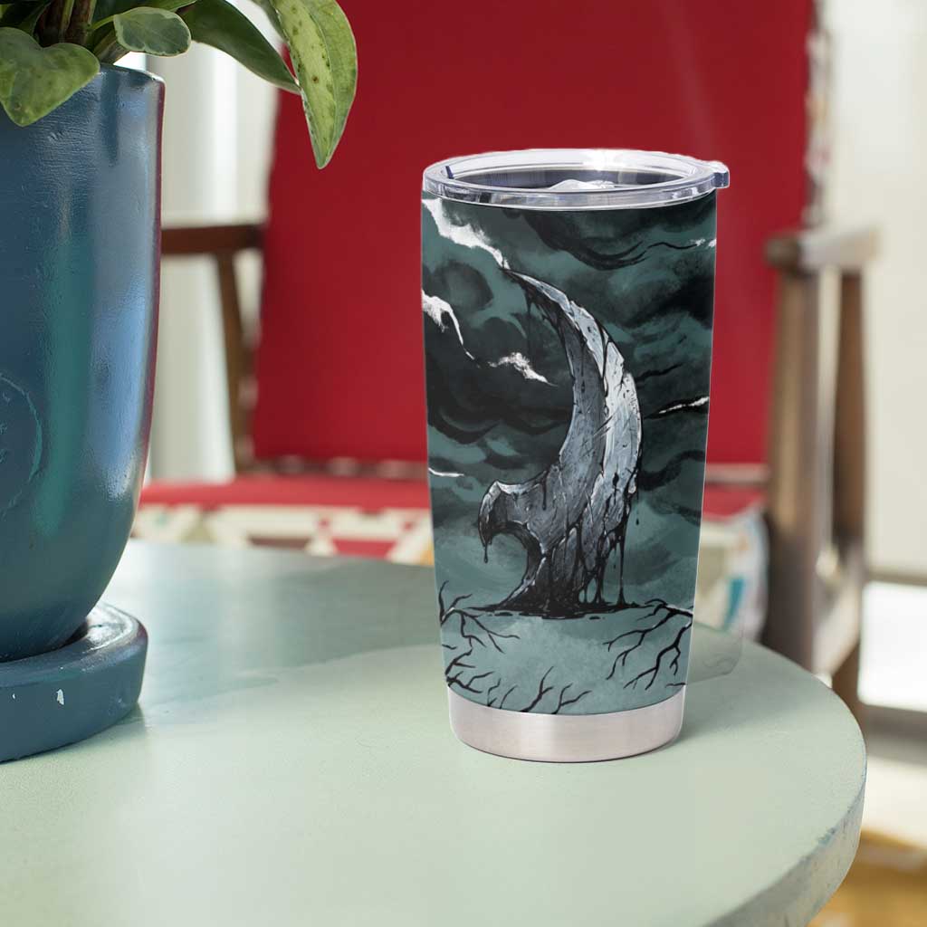 Absol Tumbler Cup Gothic Apocalypse Ink Art