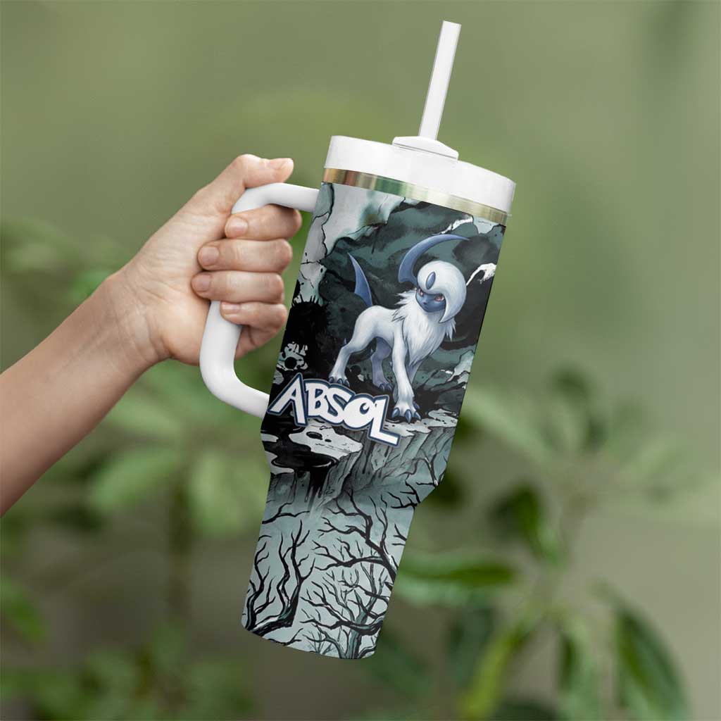 Absol Tumbler With Handle Gothic Apocalypse Ink Art