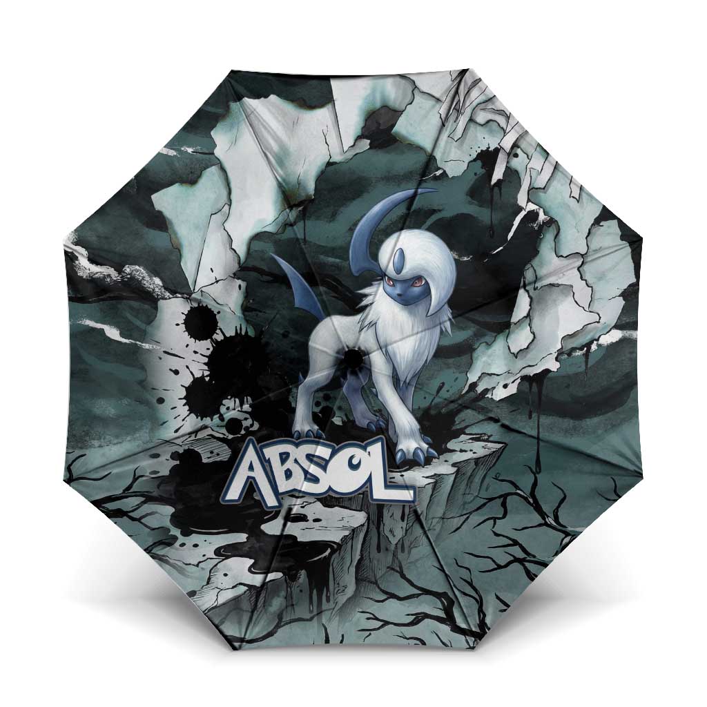Absol Umbrella Gothic Apocalypse Ink Art