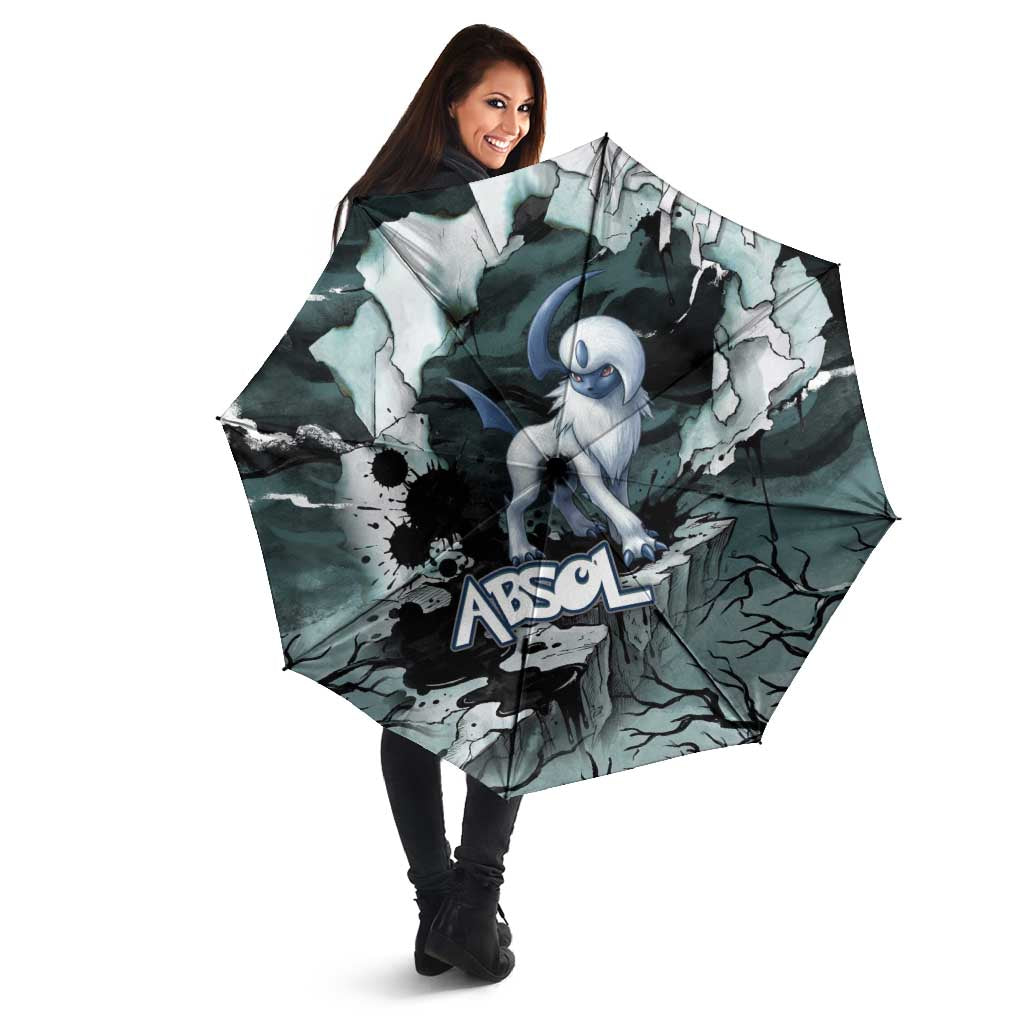Absol Umbrella Gothic Apocalypse Ink Art