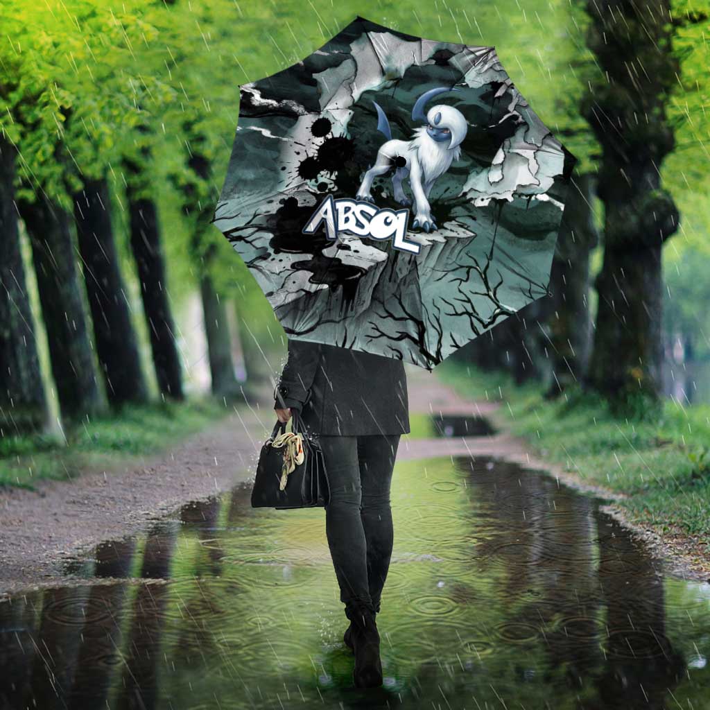 Absol Umbrella Gothic Apocalypse Ink Art
