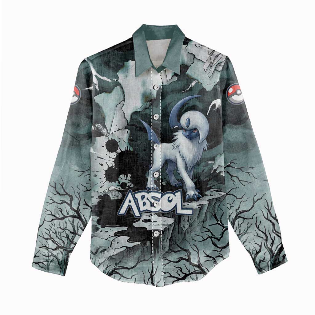 Absol Women Casual Shirt Gothic Apocalypse Ink Art