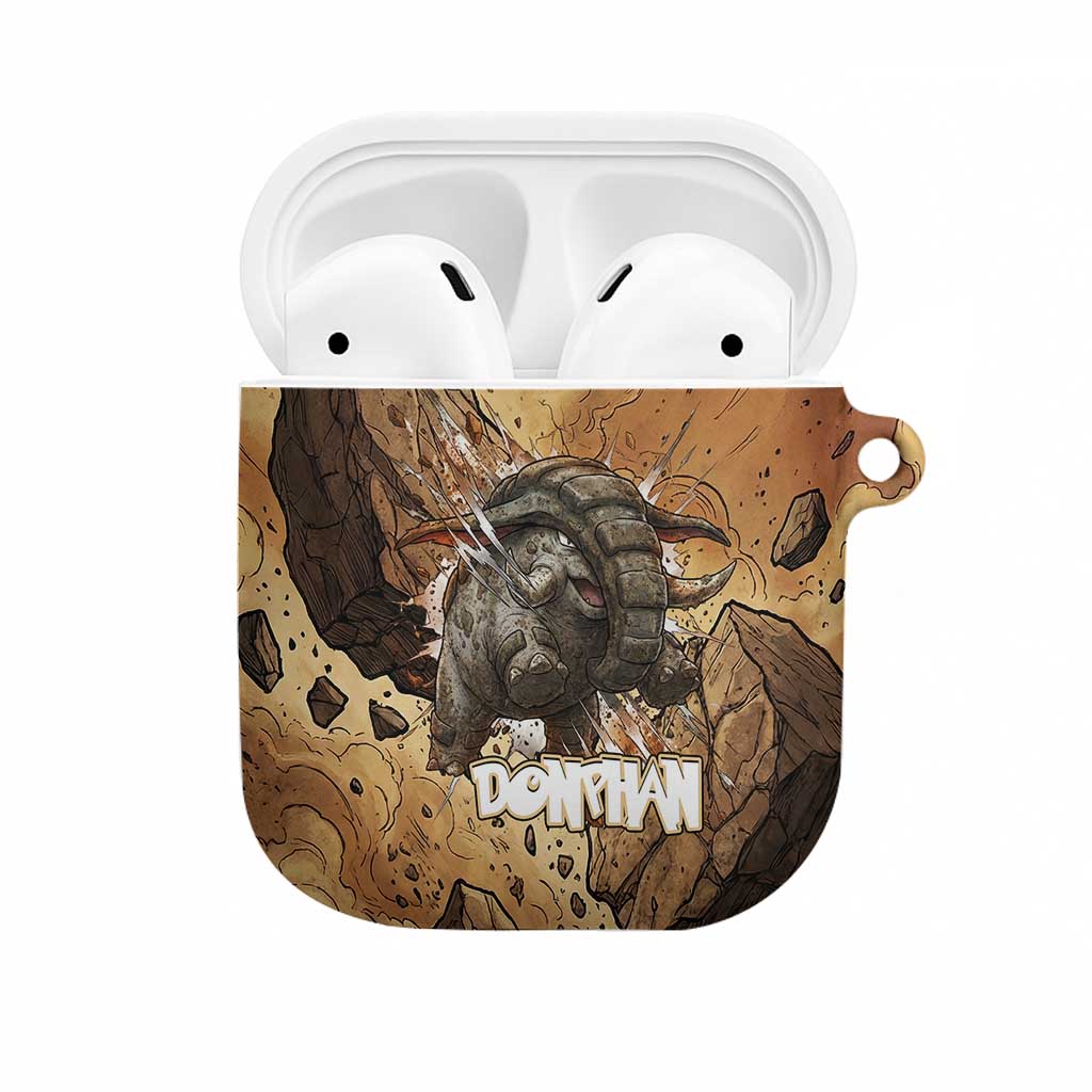 Donphan AirPods Case Explosive Earthquake Comic Art