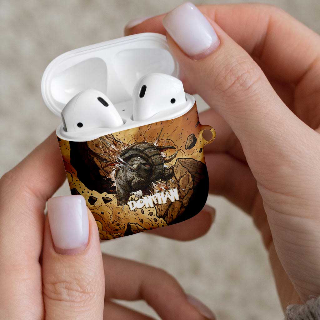 Donphan AirPods Case Explosive Earthquake Comic Art