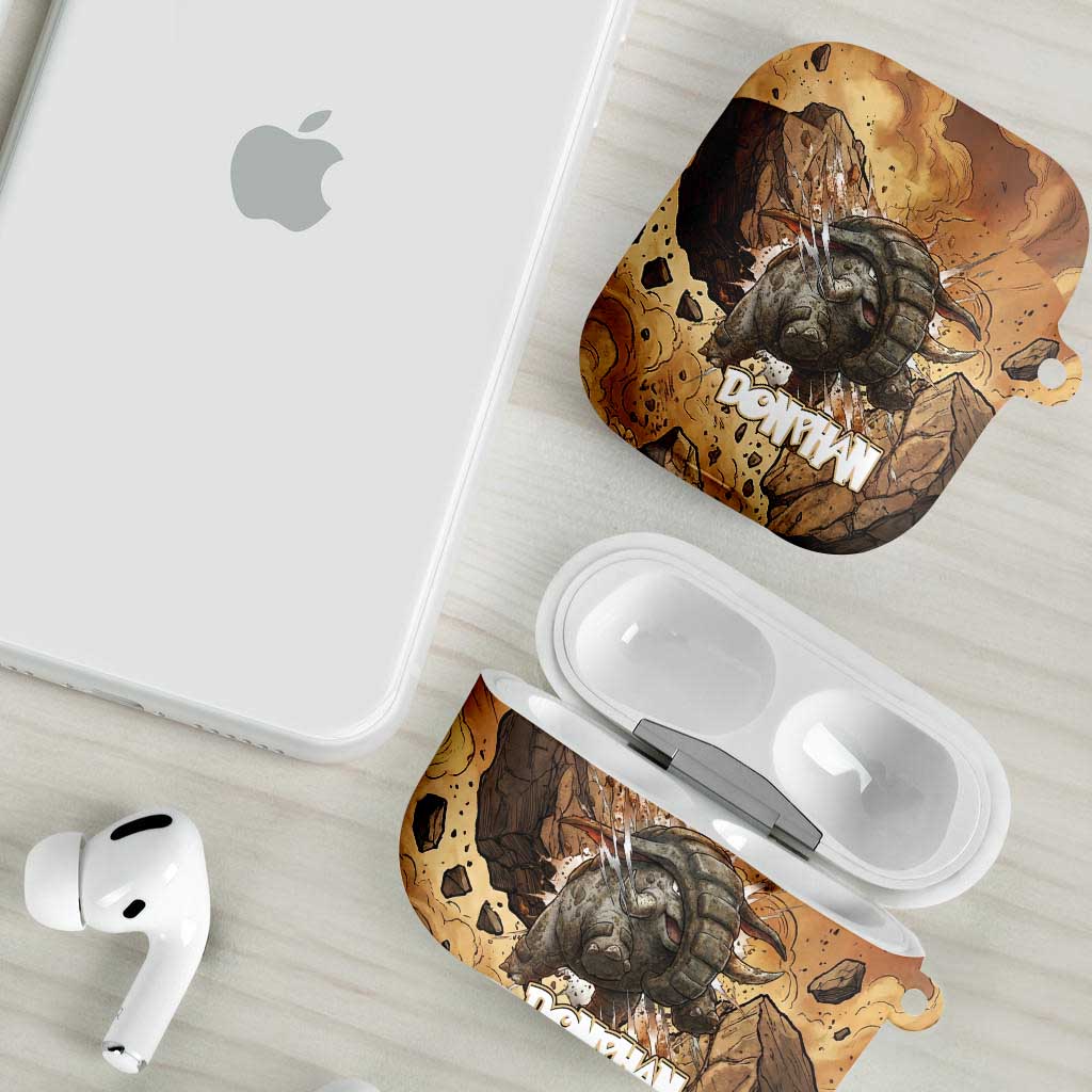 Donphan AirPods Case Explosive Earthquake Comic Art