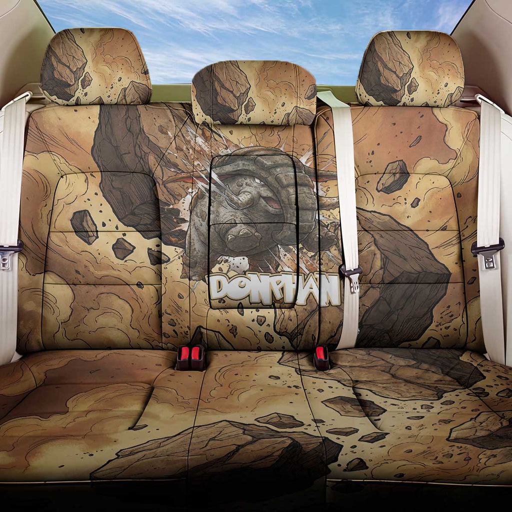 Donphan Back Car Seat Cover Explosive Earthquake Comic Art