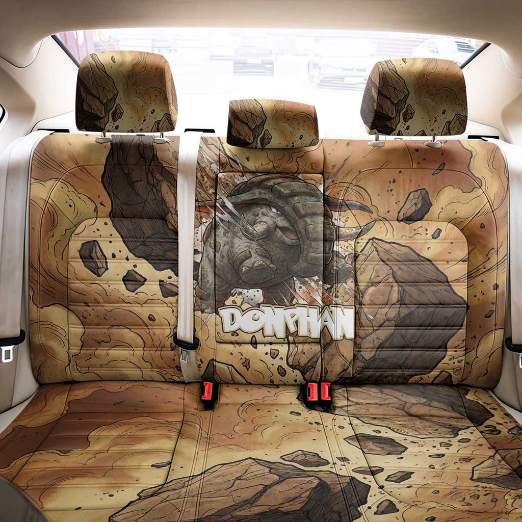 Donphan Back Car Seat Cover Explosive Earthquake Comic Art