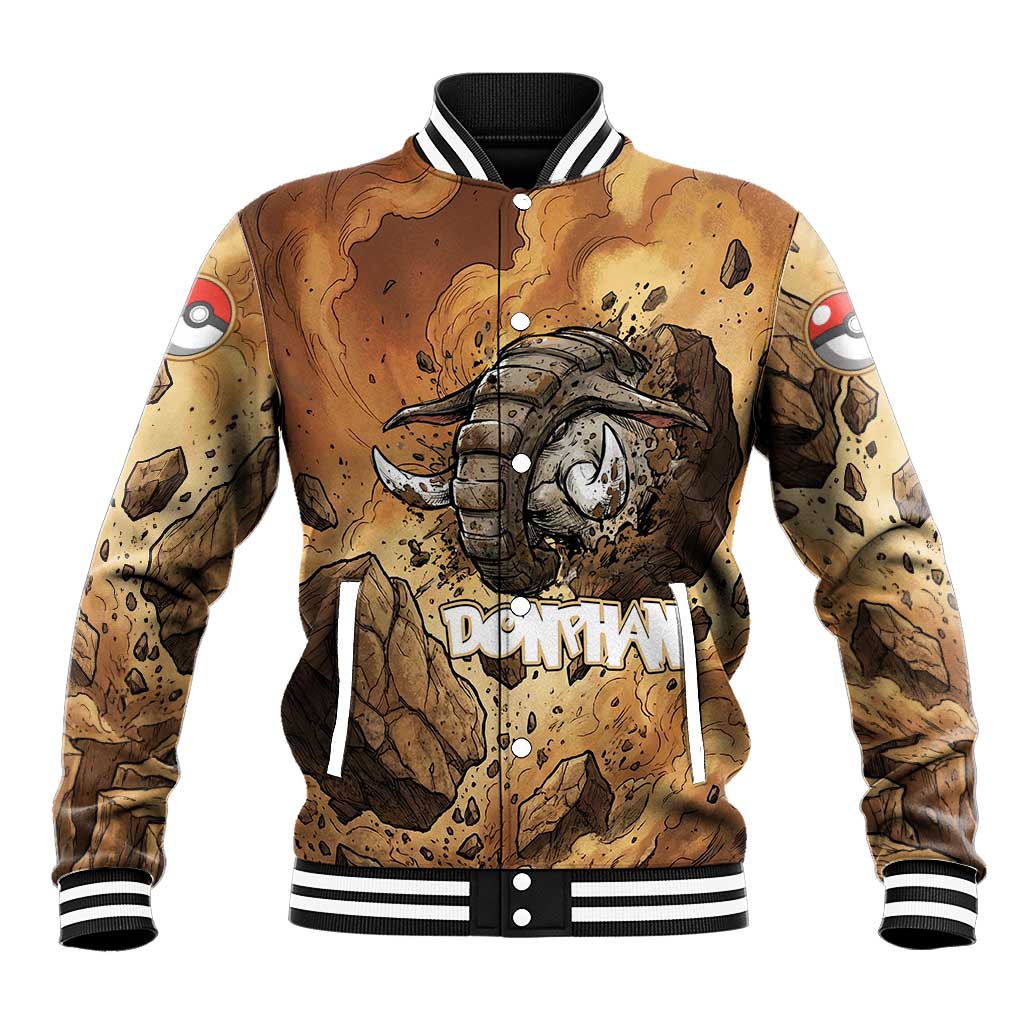 Donphan Baseball Jacket Explosive Earthquake Comic Art