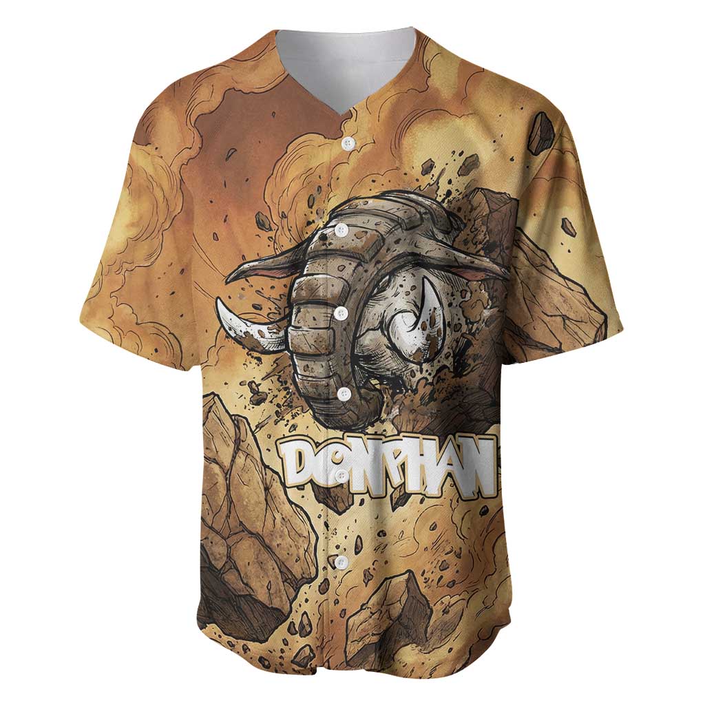 Donphan Baseball Jersey Explosive Earthquake Comic Art