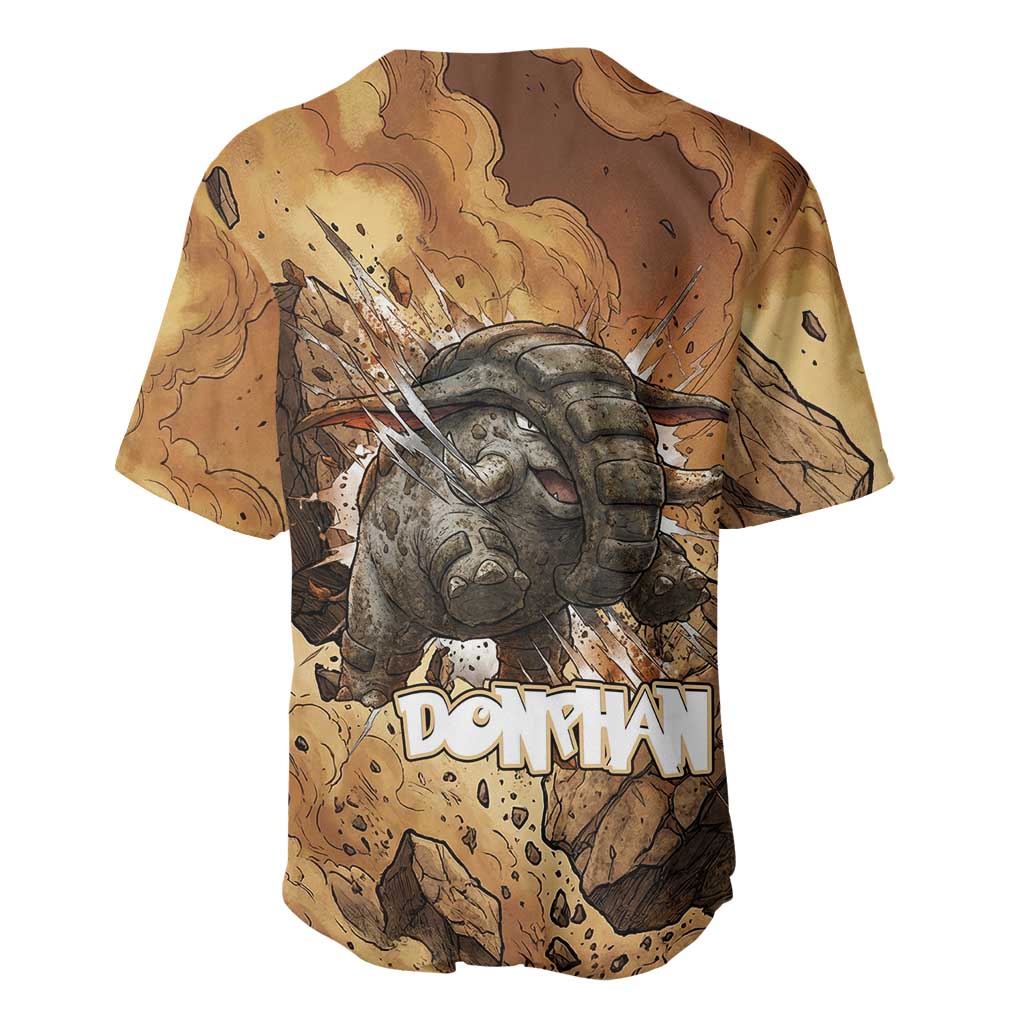 Donphan Baseball Jersey Explosive Earthquake Comic Art