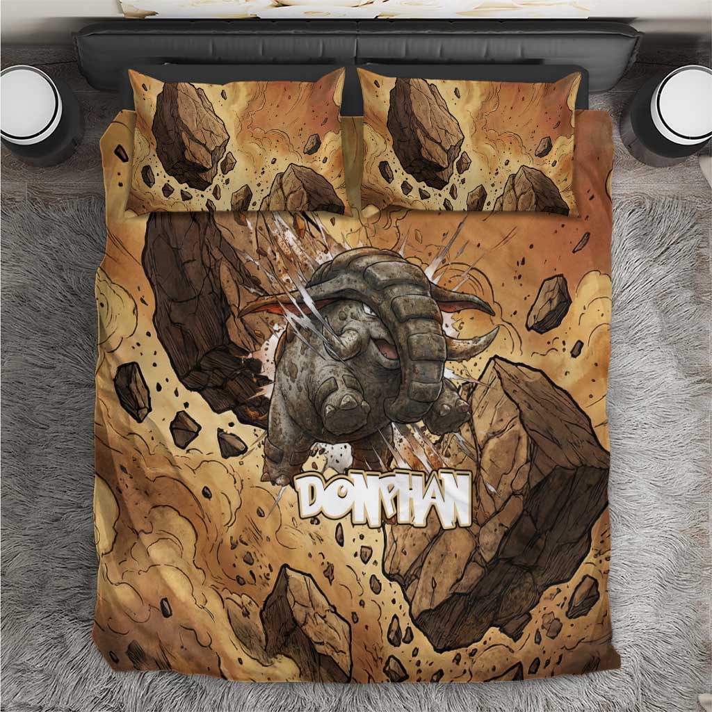 Donphan Bedding Set Explosive Earthquake Comic Art