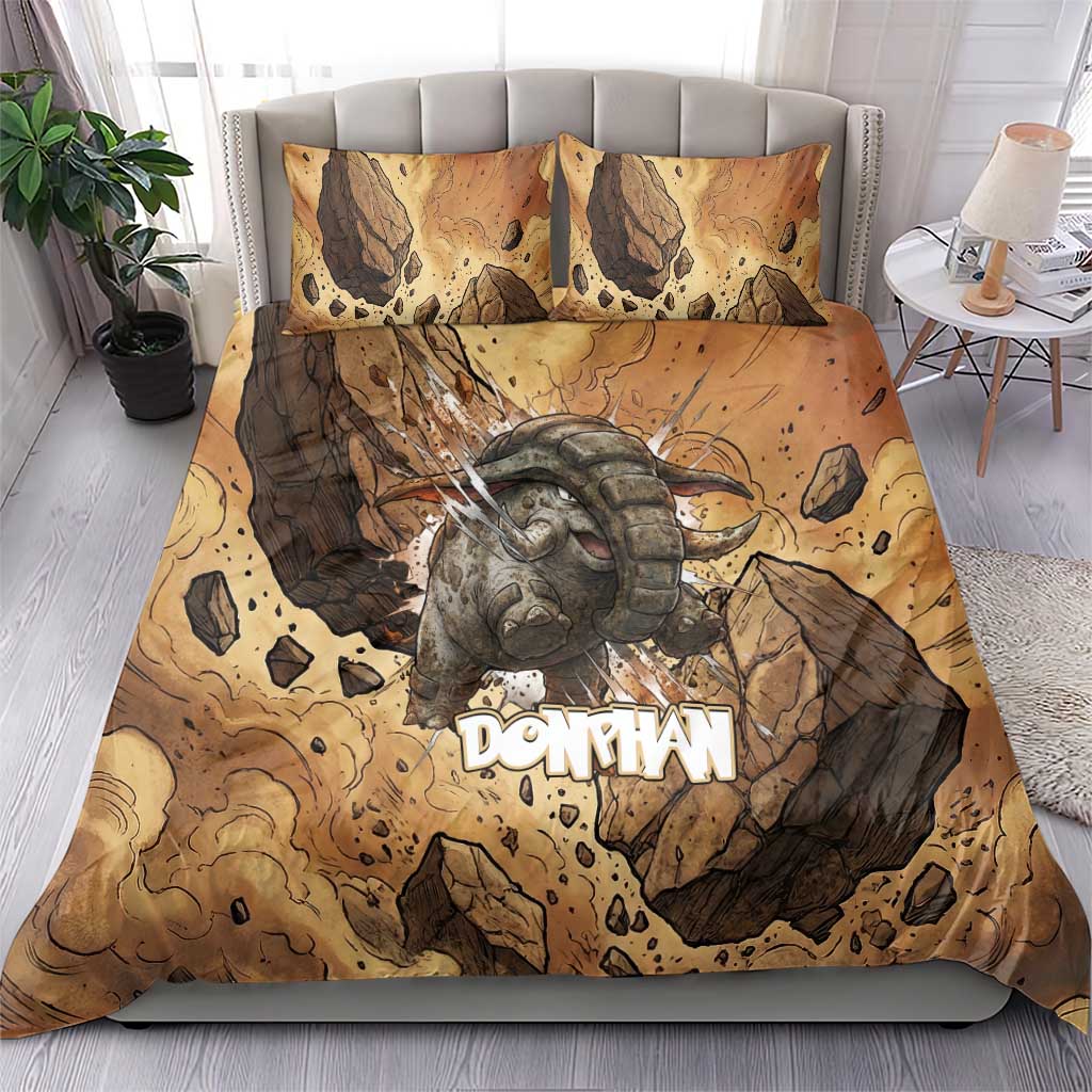 Donphan Bedding Set Explosive Earthquake Comic Art