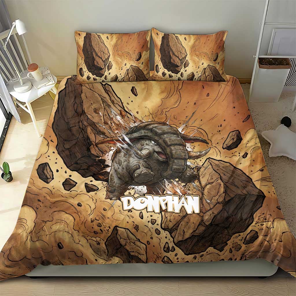 Donphan Bedding Set Explosive Earthquake Comic Art