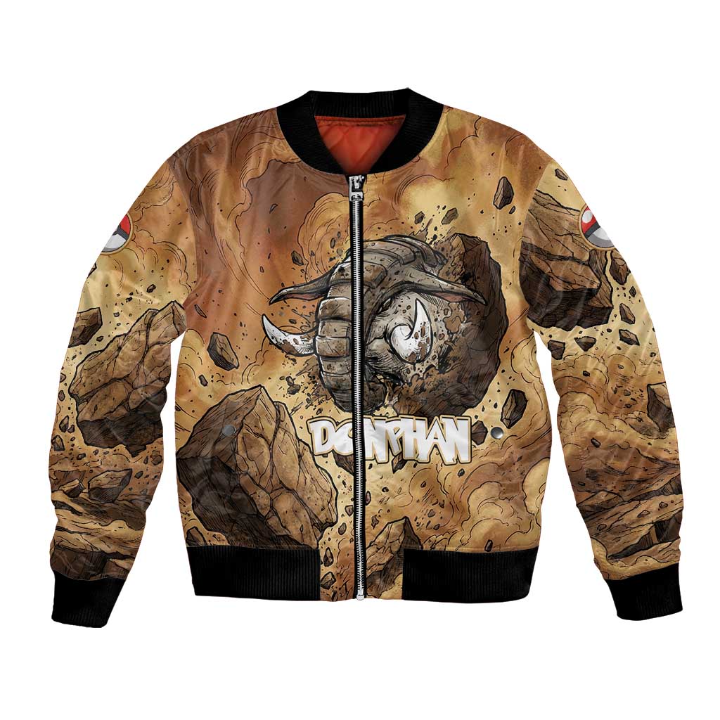 Donphan Bomber Jacket Explosive Earthquake Comic Art