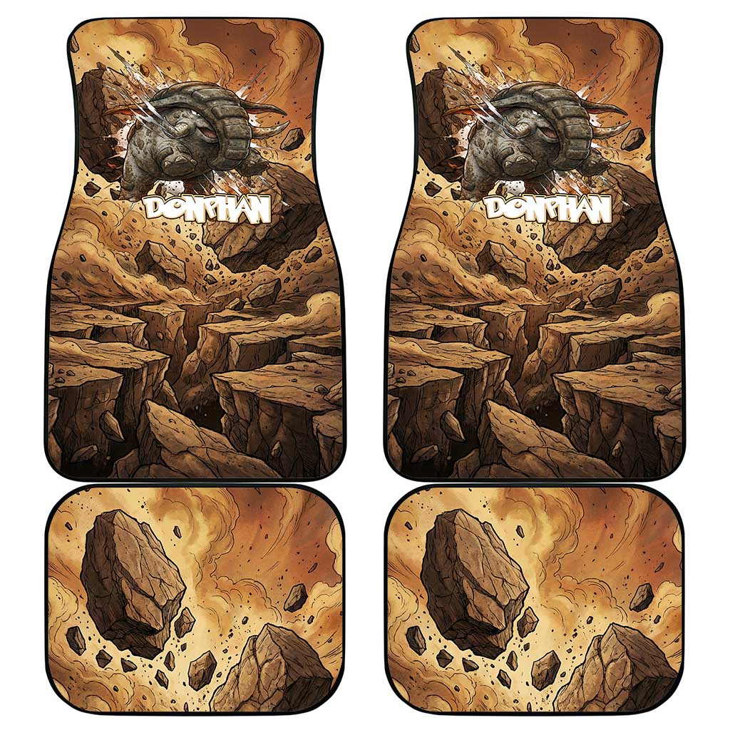 Donphan Car Mats Explosive Earthquake Comic Art