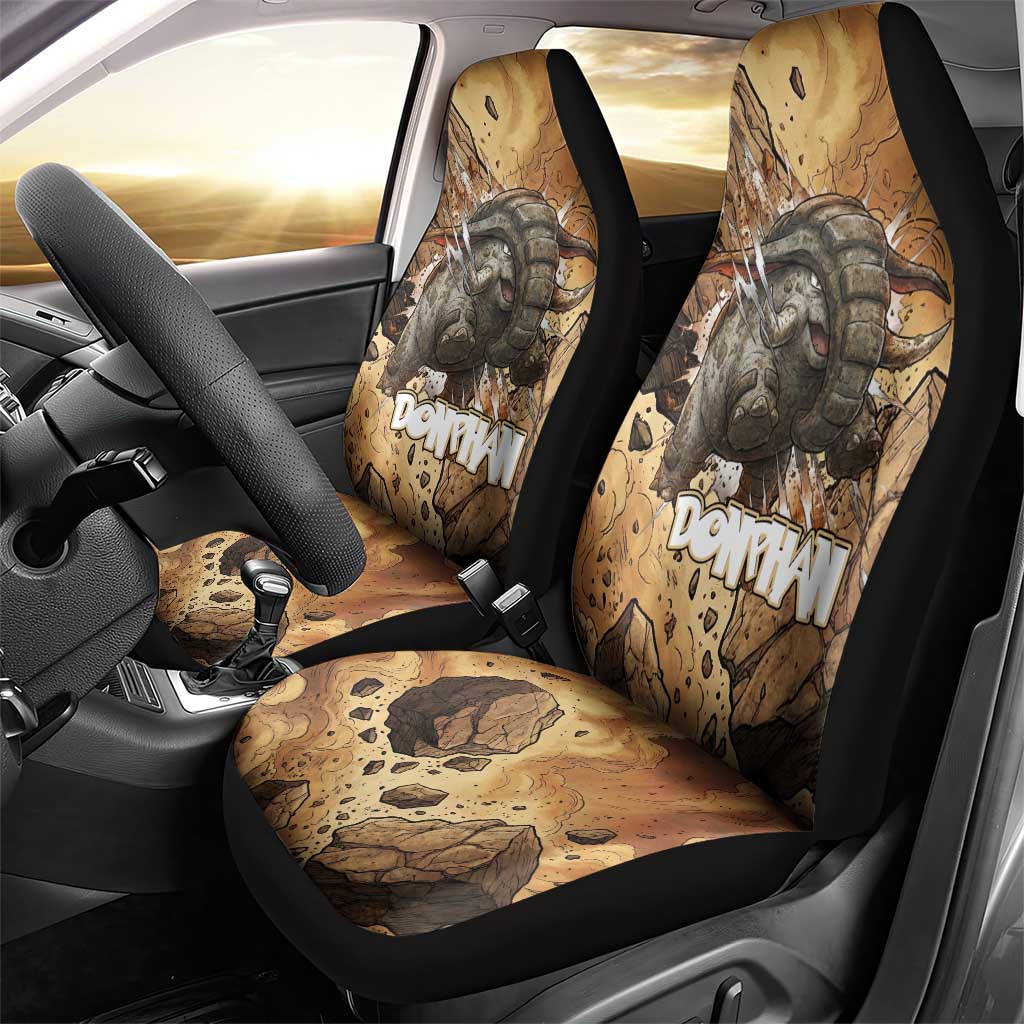 Donphan Car Seat Cover Explosive Earthquake Comic Art