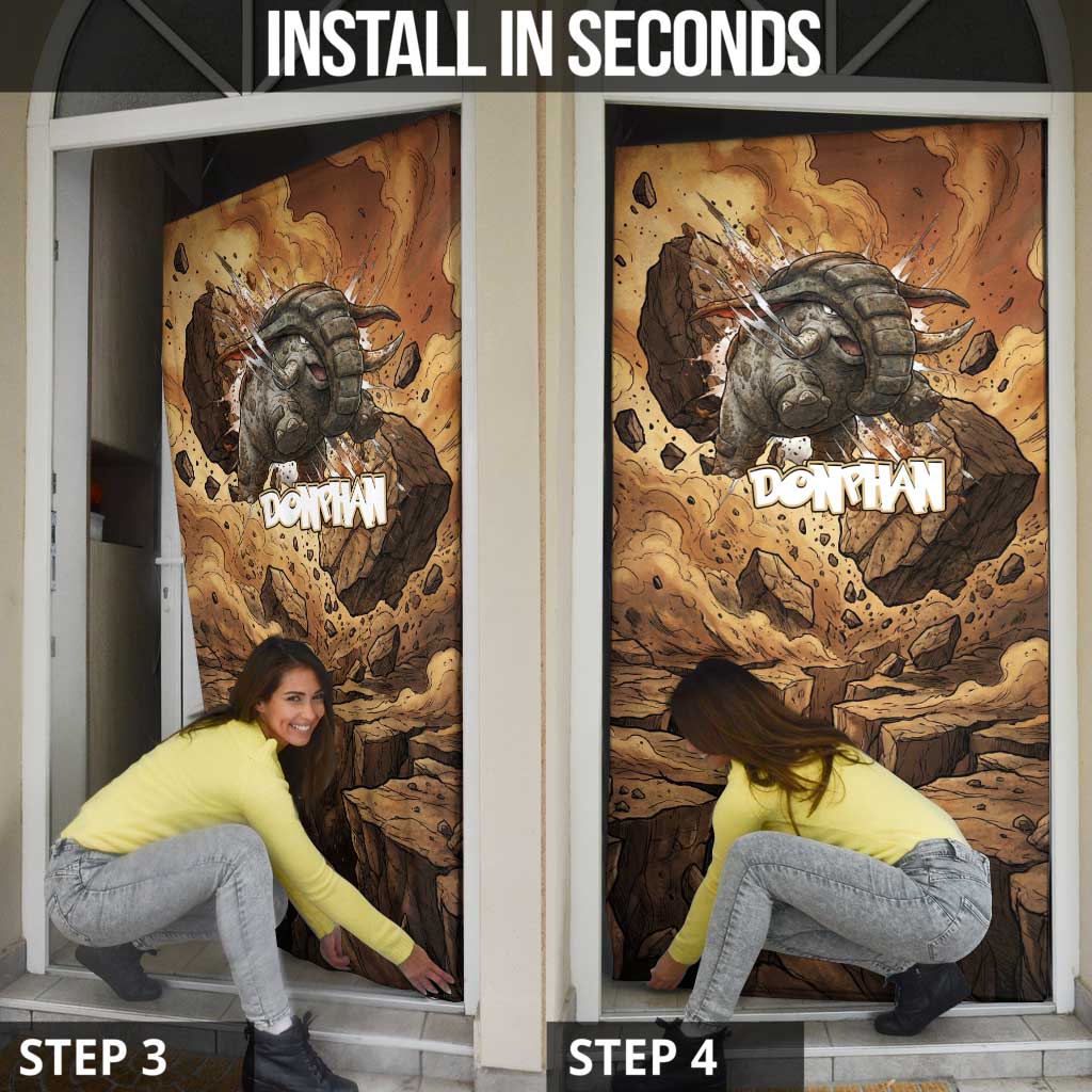 Donphan Door Cover Explosive Earthquake Comic Art