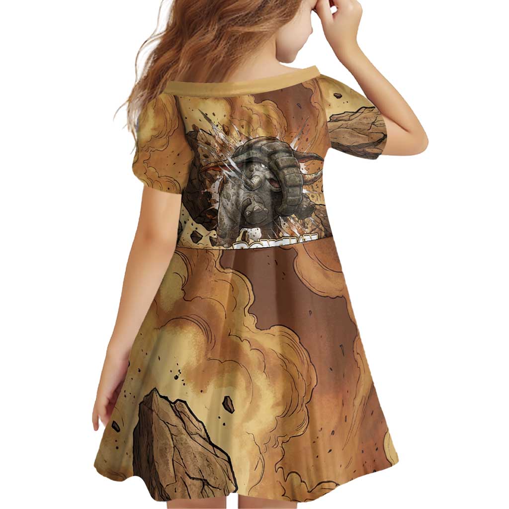 Donphan Family Matching Mermaid Dress and Hawaiian Shirt Explosive Earthquake Comic Art