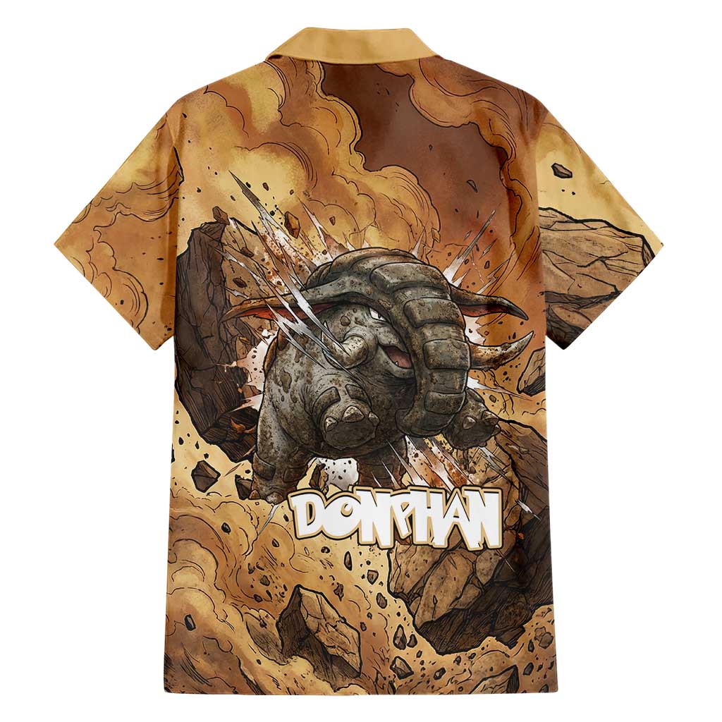 Donphan Family Matching Puletasi and Hawaiian Shirt Explosive Earthquake Comic Art