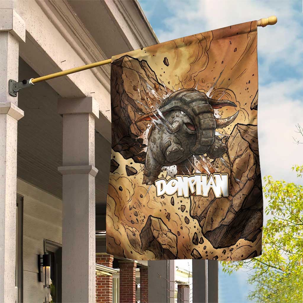 Donphan Garden Flag Explosive Earthquake Comic Art