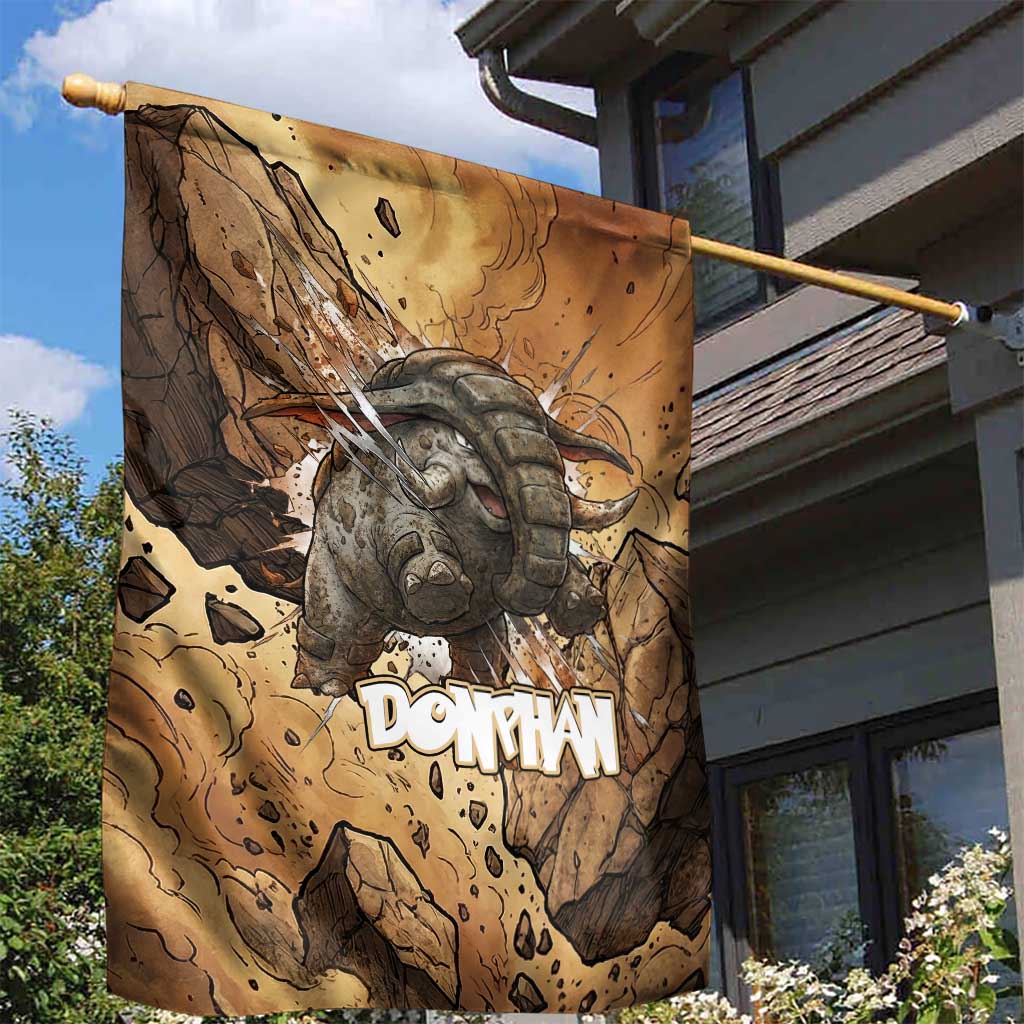 Donphan Garden Flag Explosive Earthquake Comic Art