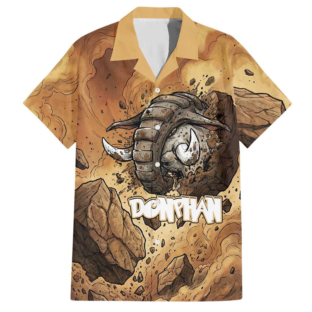 Donphan Hawaiian Shirt Explosive Earthquake Comic Art
