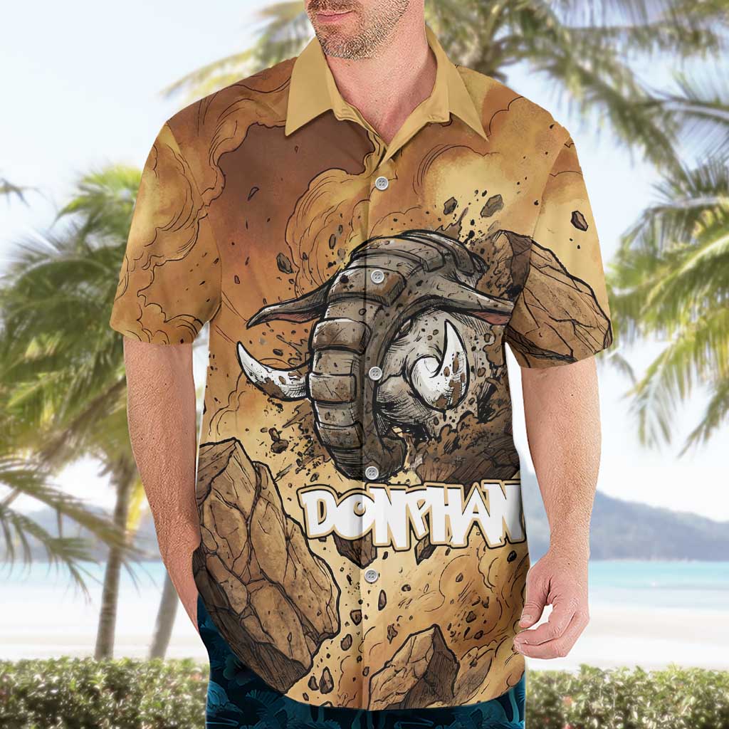 Donphan Hawaiian Shirt Explosive Earthquake Comic Art