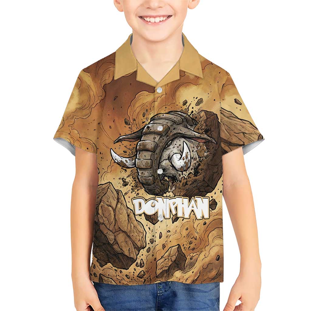 Donphan Hawaiian Shirt Explosive Earthquake Comic Art