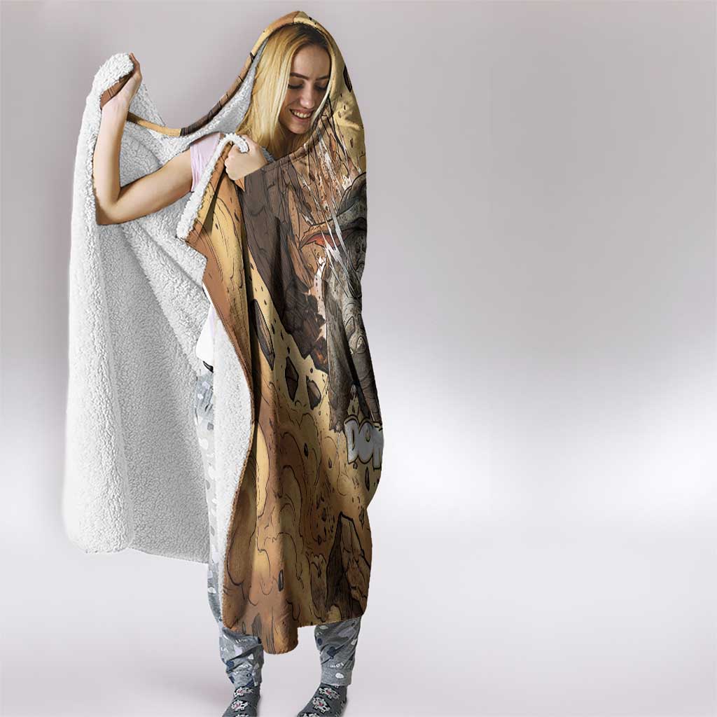 Donphan Hooded Blanket Explosive Earthquake Comic Art