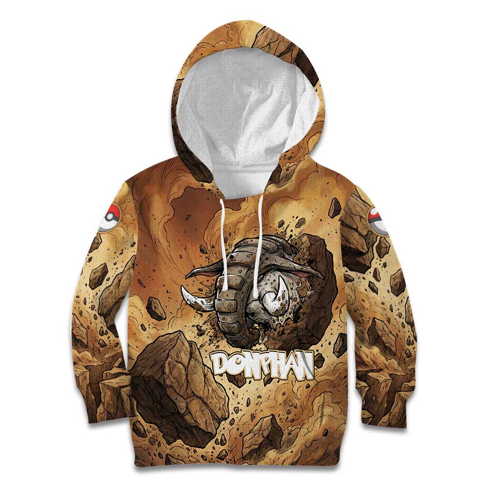 Donphan Kid Hoodie Explosive Earthquake Comic Art