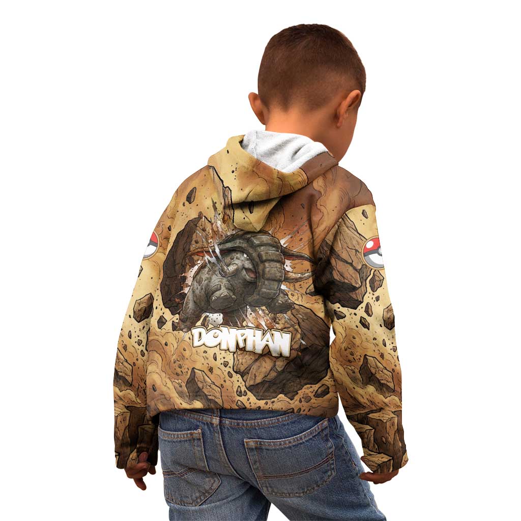 Donphan Kid Hoodie Explosive Earthquake Comic Art