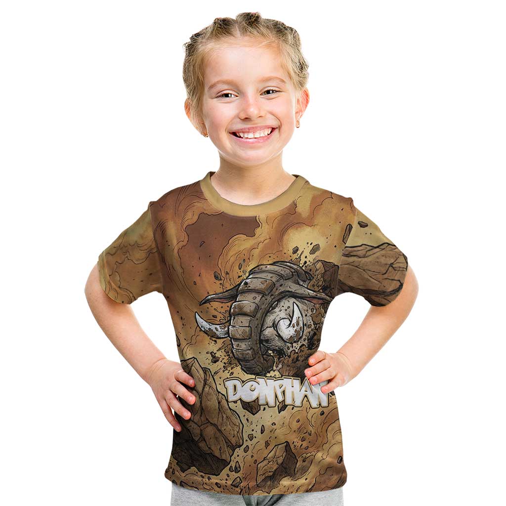 Donphan Kid T Shirt Explosive Earthquake Comic Art