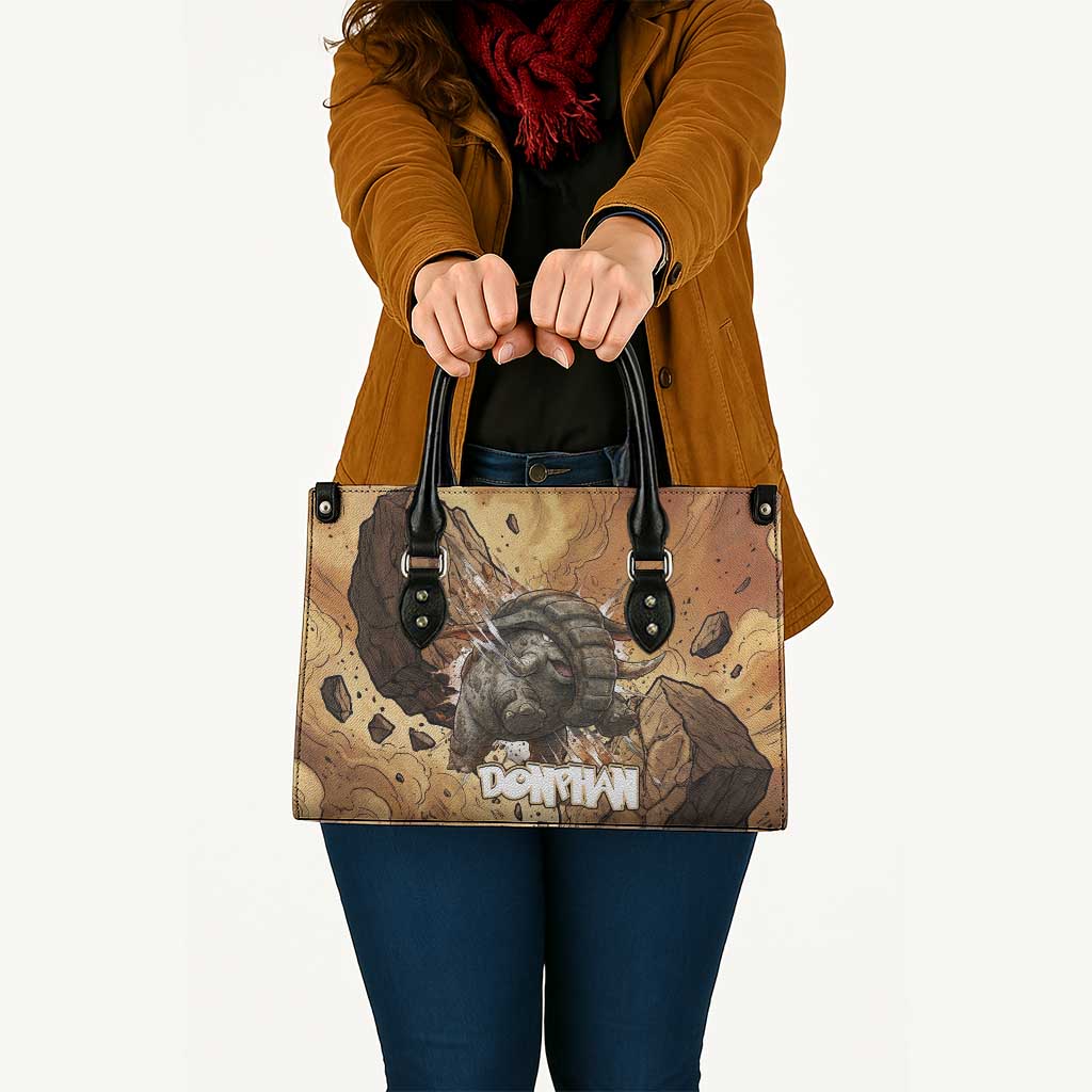 Donphan Leather Bag Explosive Earthquake Comic Art