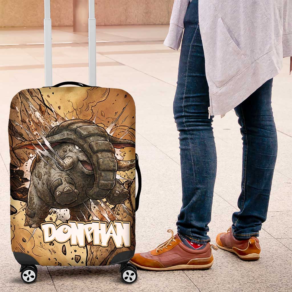 Donphan Luggage Cover Explosive Earthquake Comic Art