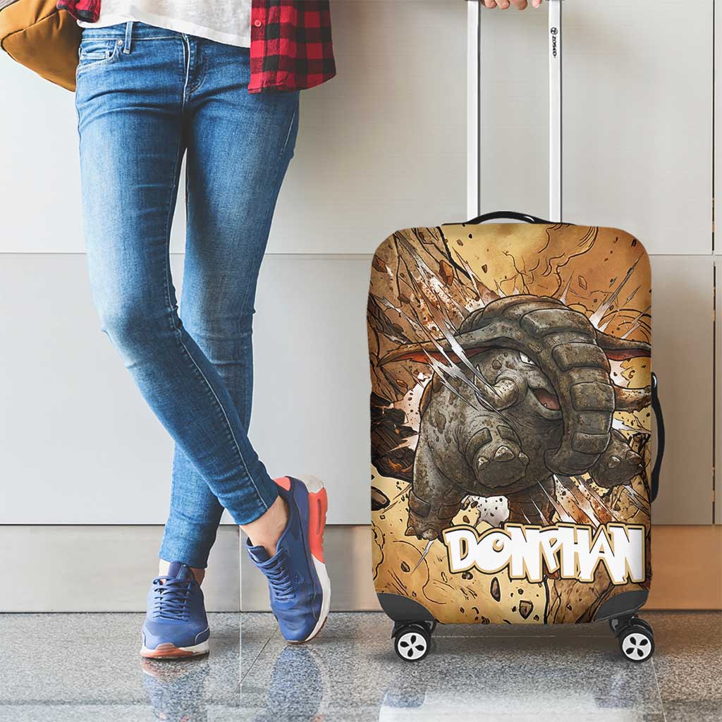 Donphan Luggage Cover Explosive Earthquake Comic Art