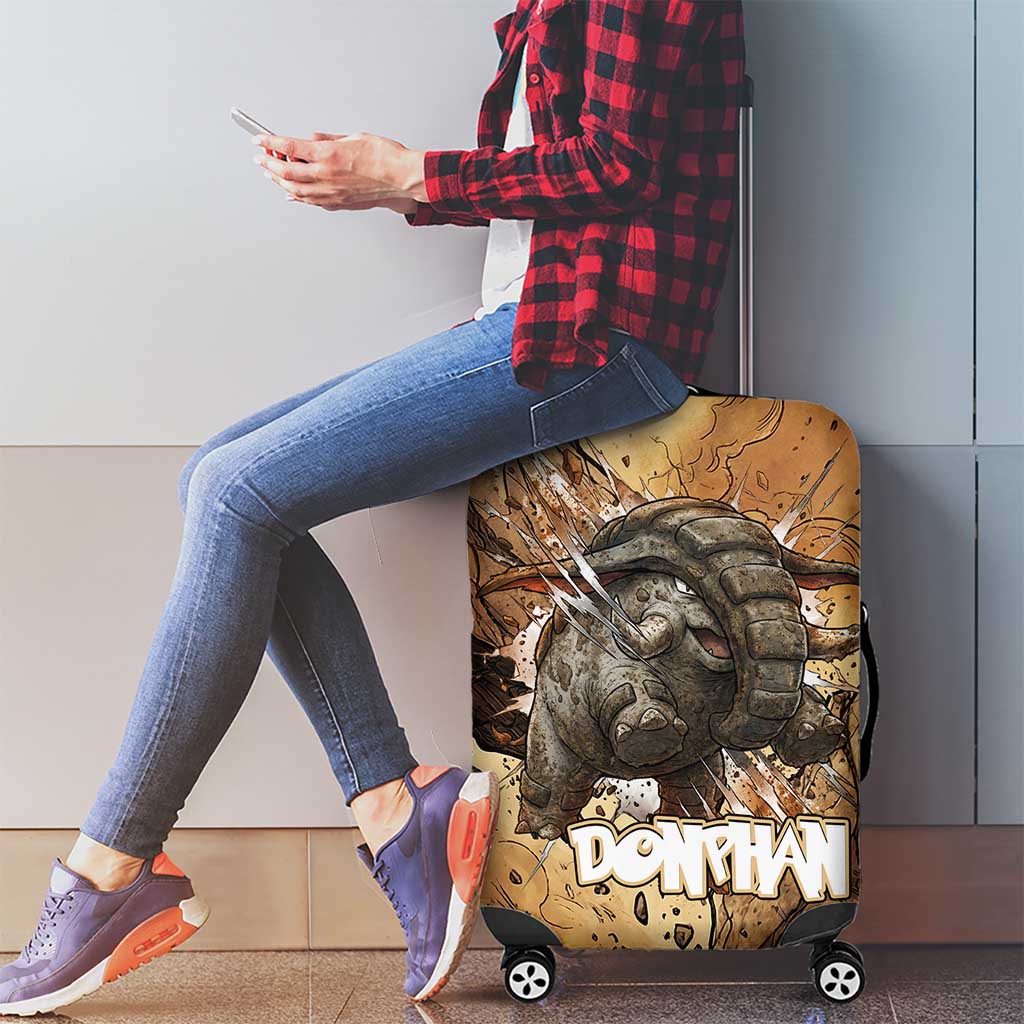 Donphan Luggage Cover Explosive Earthquake Comic Art