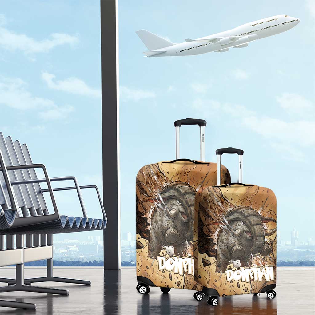 Donphan Luggage Cover Explosive Earthquake Comic Art