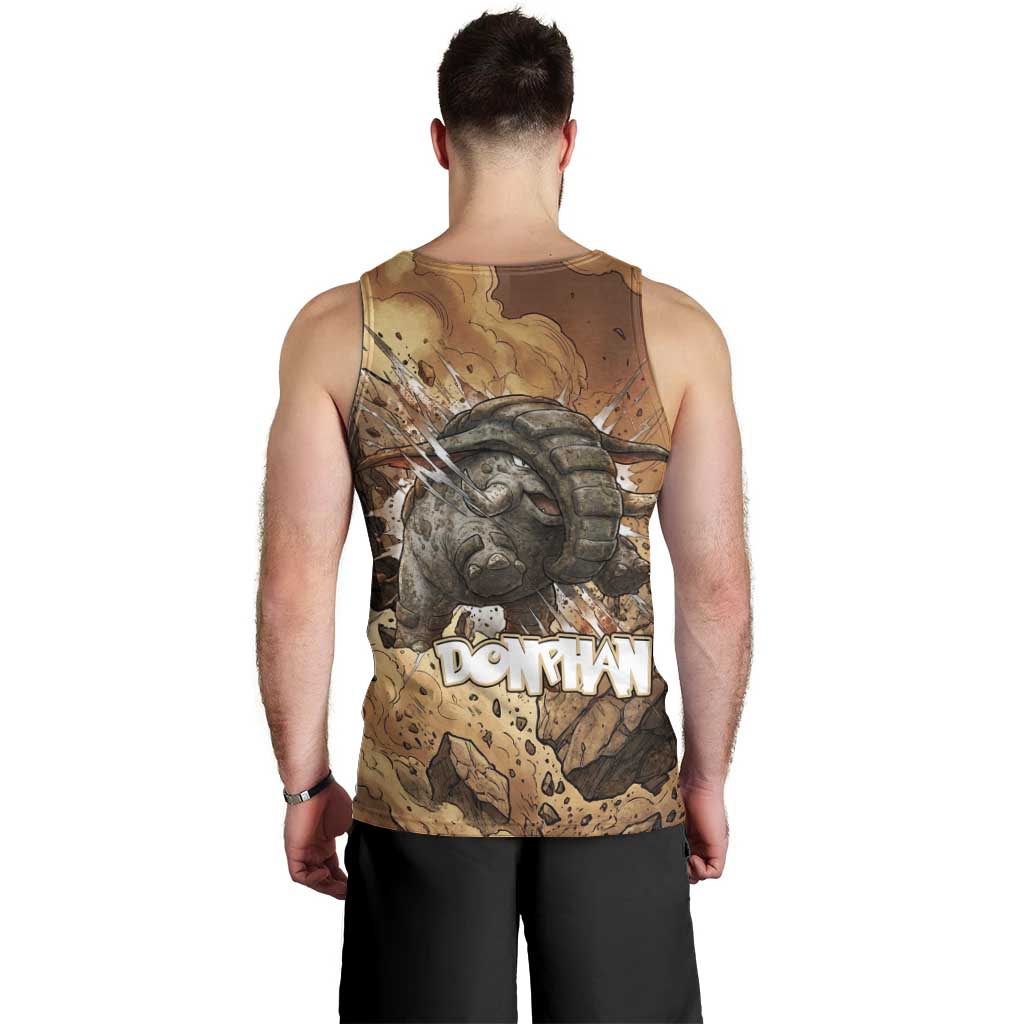 Donphan Men Tank Top Explosive Earthquake Comic Art