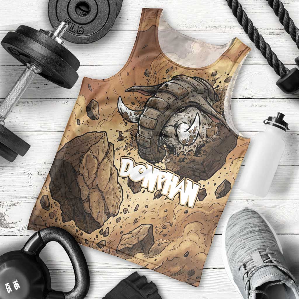 Donphan Men Tank Top Explosive Earthquake Comic Art