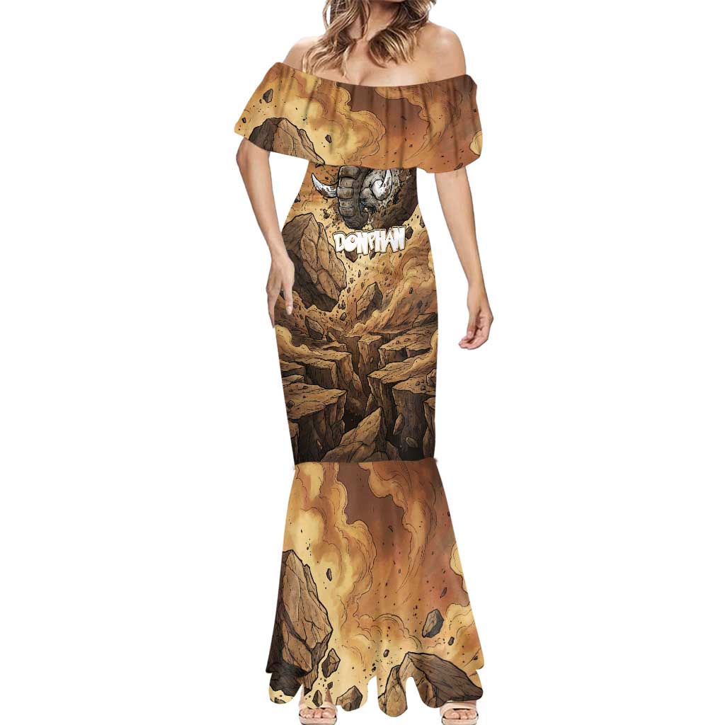 Donphan Mermaid Dress Explosive Earthquake Comic Art