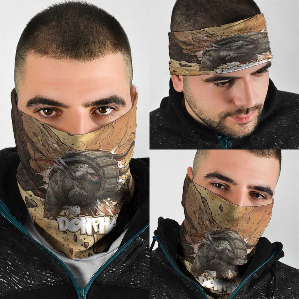 Donphan Neck Gaiter Explosive Earthquake Comic Art