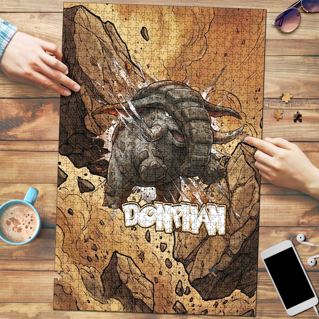 Donphan Puzzle Explosive Earthquake Comic Art