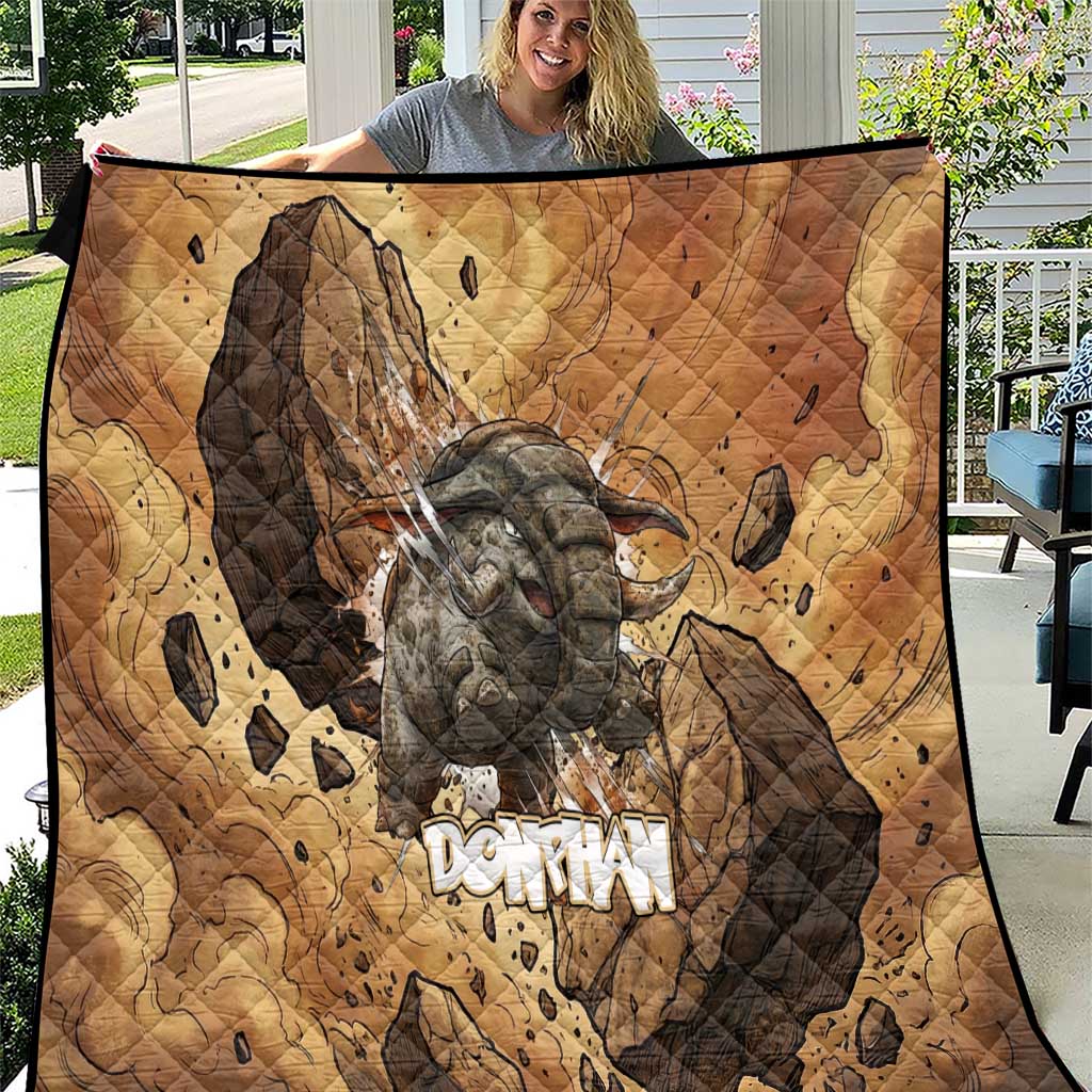 Donphan Quilt Explosive Earthquake Comic Art