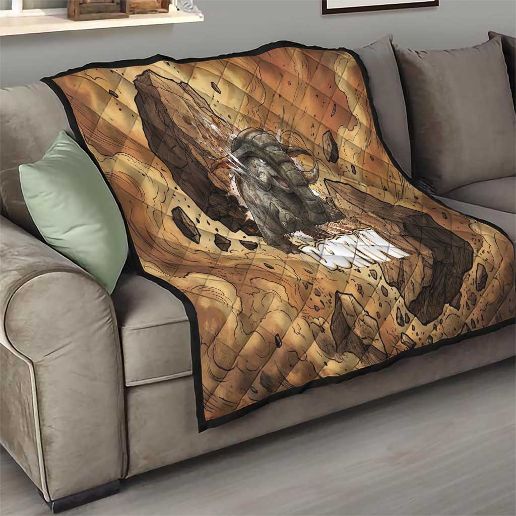 Donphan Quilt Explosive Earthquake Comic Art