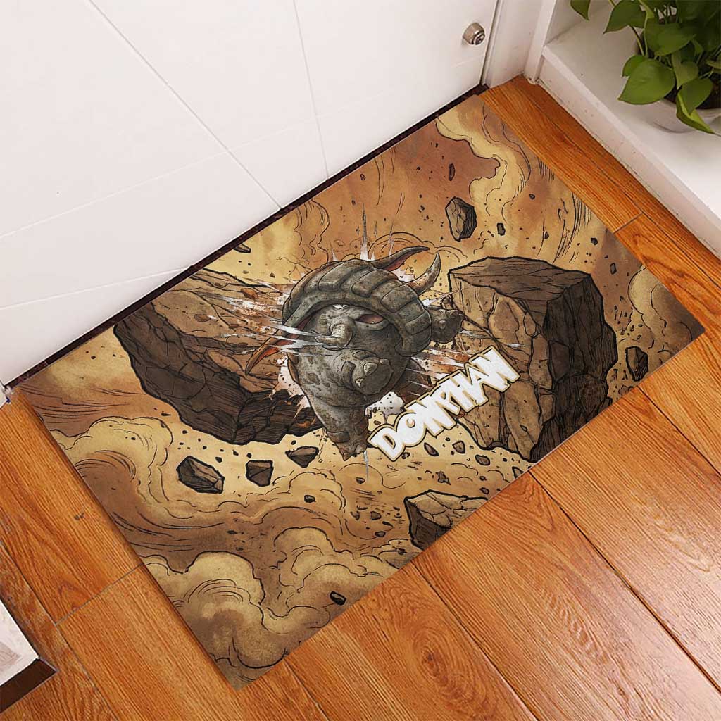 Donphan Rubber Doormat Explosive Earthquake Comic Art
