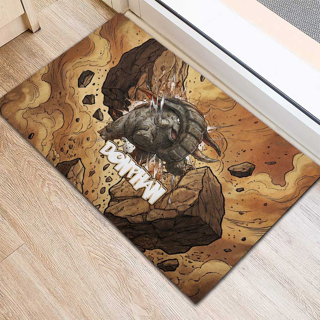 Donphan Rubber Doormat Explosive Earthquake Comic Art