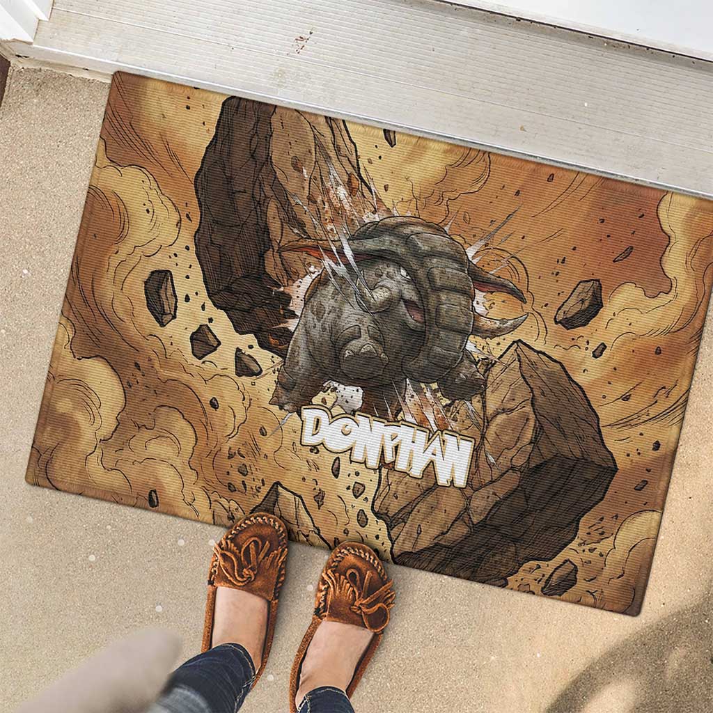 Donphan Rubber Doormat Explosive Earthquake Comic Art