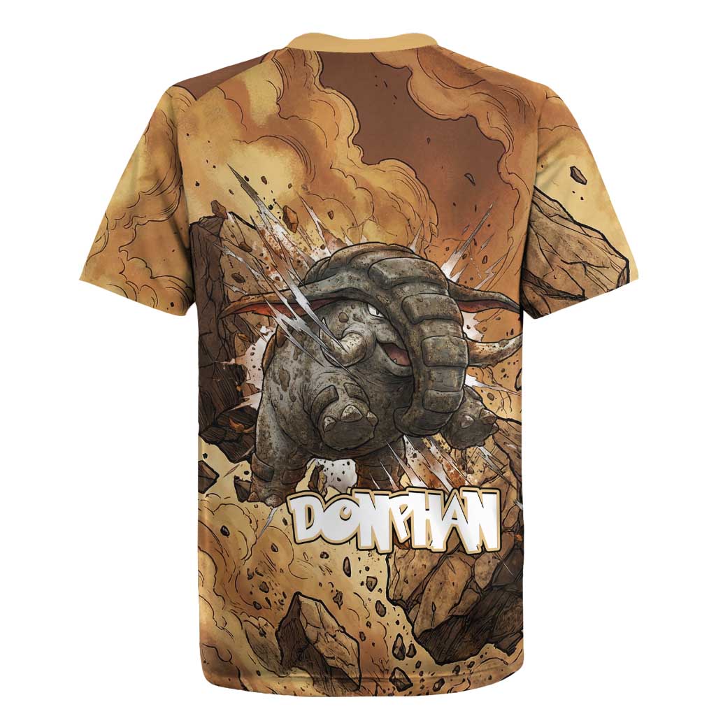 Donphan Rugby Jersey Explosive Earthquake Comic Art